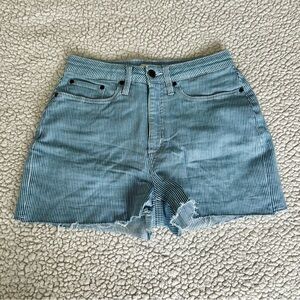 Pinstripe Women's Jean Shorts